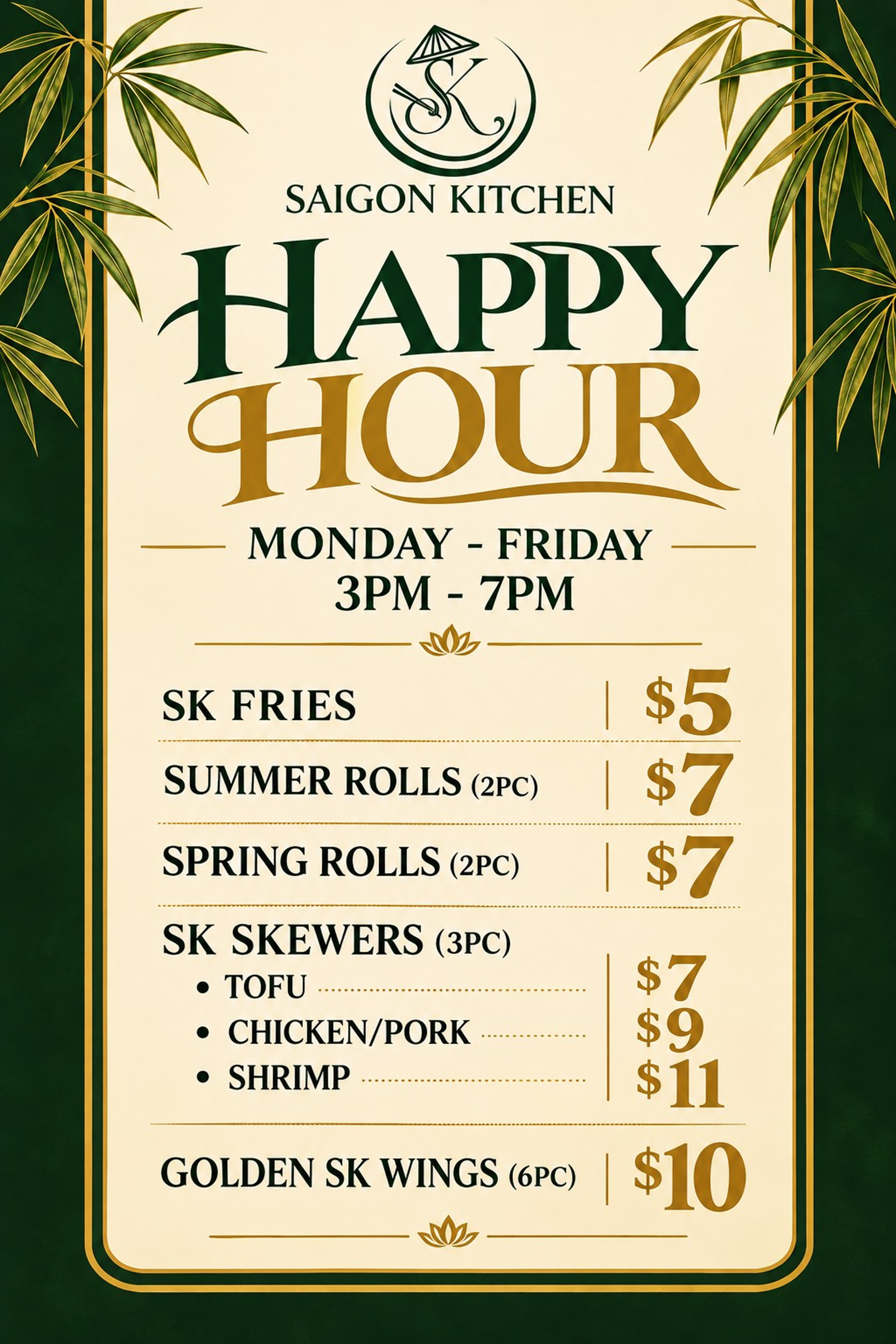 Happy Hour Specials