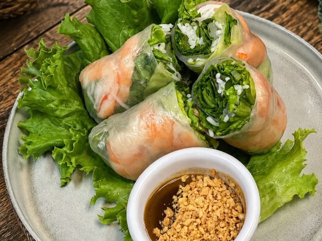 SK Summer Rolls (2 pcs) - Pork and Shrimp.