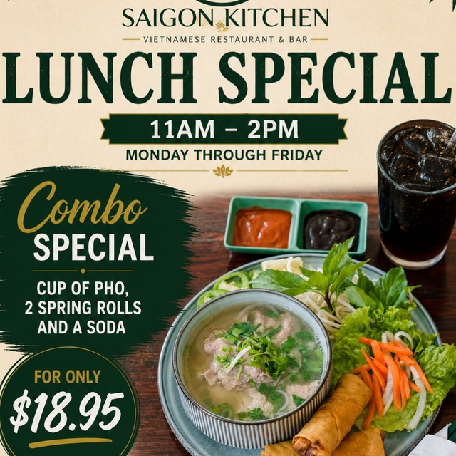 Pho Lunch Special.
